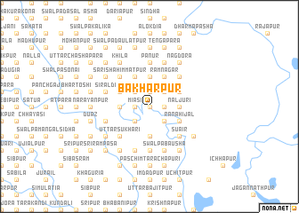 map of Bākharpur