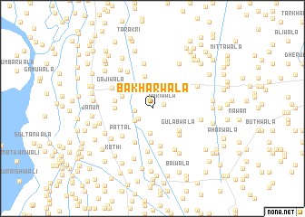 map of Bakharwāla