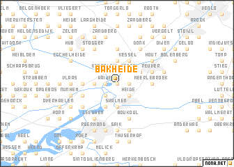 map of Bakheide