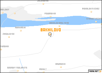 map of Bakhilovo