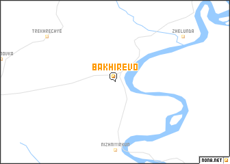 map of Bakhirëvo