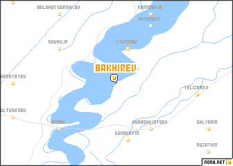 map of Bakhirëv