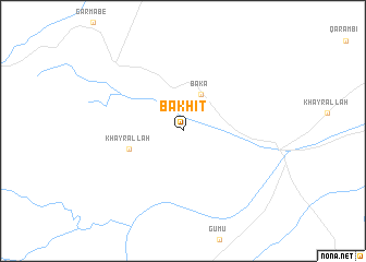 map of Bakhīt