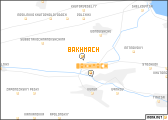 map of Bakhmach