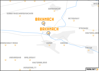 map of Bakhmach