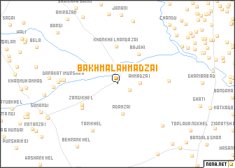 map of Bakhmal Ahmadzai