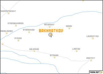 map of Bakhmatkov