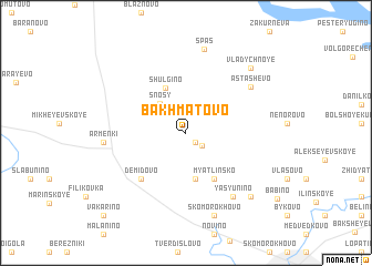 map of Bakhmatovo