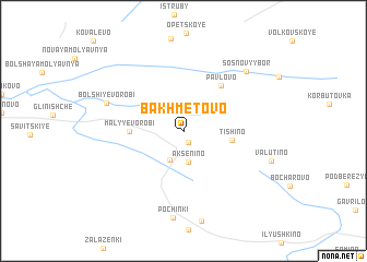 map of Bakhmetovo