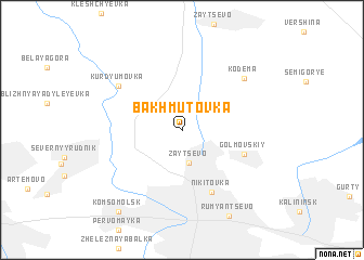 map of Bakhmutovka