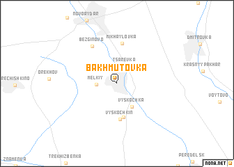 map of Bakhmutovka