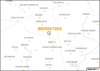 map of Bakhmutovo