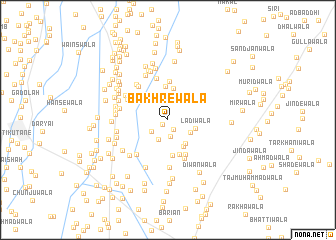 map of Bakhrewāla
