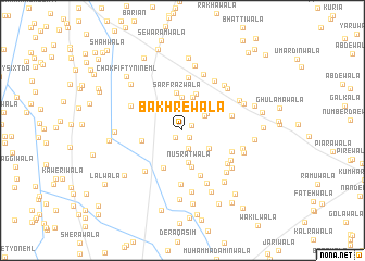 map of Bakhrewāla