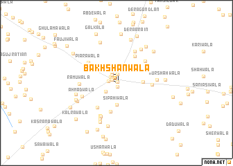 map of Bakhshānwāla