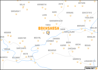 map of Bakhshāsh