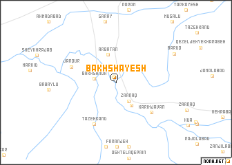 map of Bakhshāyesh