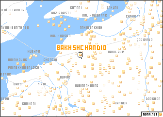 map of Bakhsh Chāndio