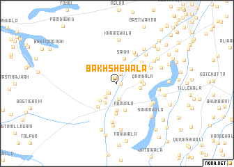 map of Bakhshewāla