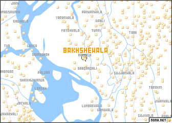 map of Bakhshewāla