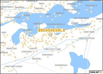 map of Bakhshewāla