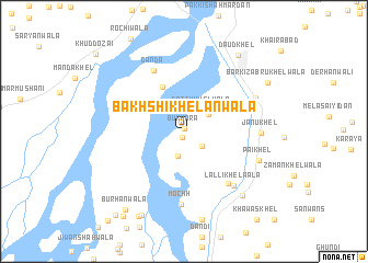 map of Bakhshi Khelānwāla