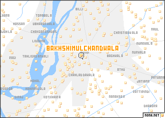 map of Bakhshi Mūl Chandwāla