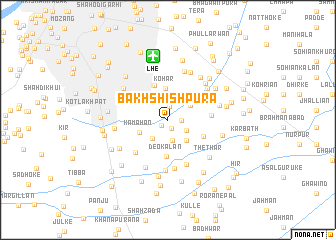 map of Bakhshīshpura