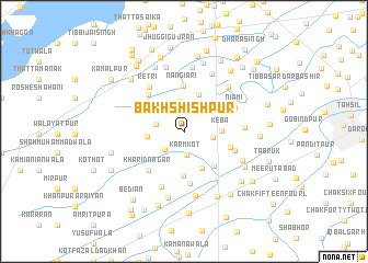 map of Bakhshīshpur