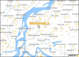 map of Bakhshīwāla