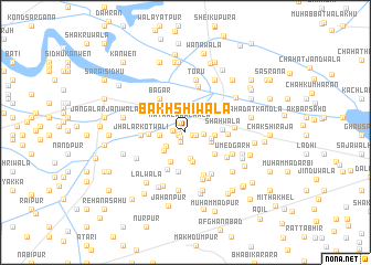 map of Bakhshīwāla