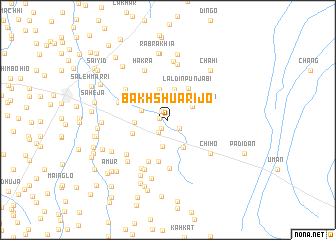 map of Bakhshu Ārījo