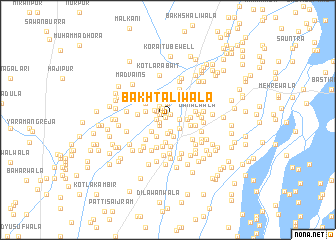 map of Bakht Aliwāla