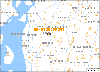 map of Bakhtāwar Basti