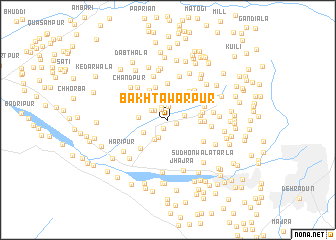 map of Bakhtāwarpur