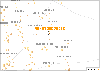 map of Bakhtāwarwāla