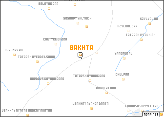 map of Bakhta