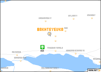 map of Bakhteyevka