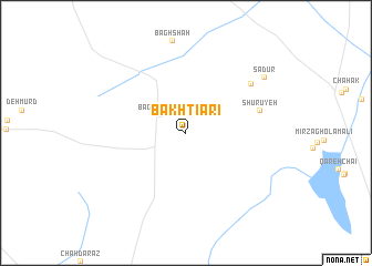 map of Bakhtīārī