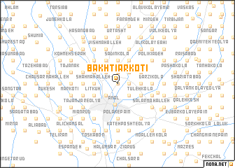 map of Bakhtīār Kotī