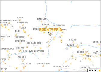 map of Bakht Sefīd