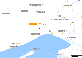 map of Bakhtybayevo