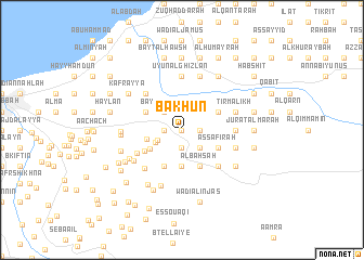 map of Bakh‘ūn