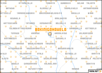 map of Bakinigahawela