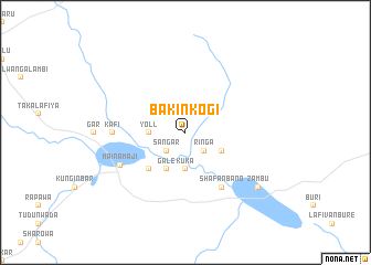 map of Bakin Kogi