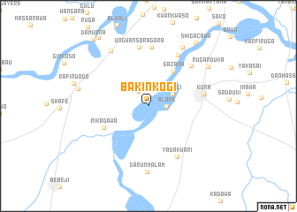 map of Bakin Kogi