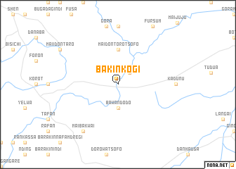 map of Bakin Kogi