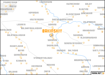 map of Bakinskiy