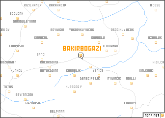 map of Bakırboğazı