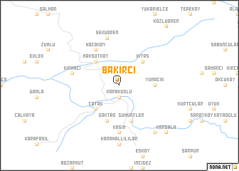 map of Bakırcı